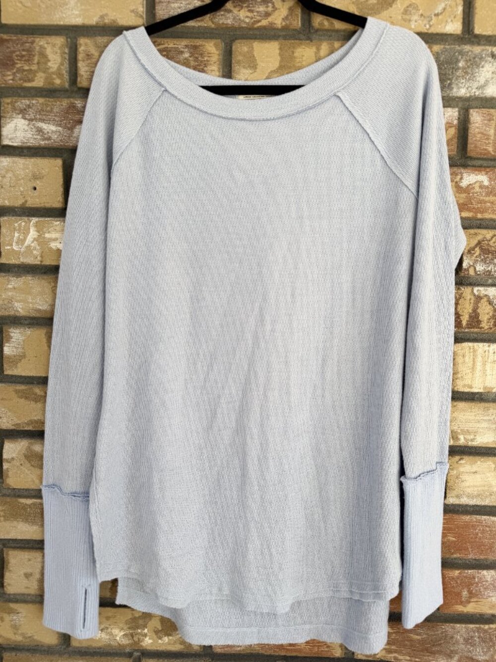 ☀️ We The Free Snowy Thermal Tunic Top Rain Blue Size M - Picture 4 of 12